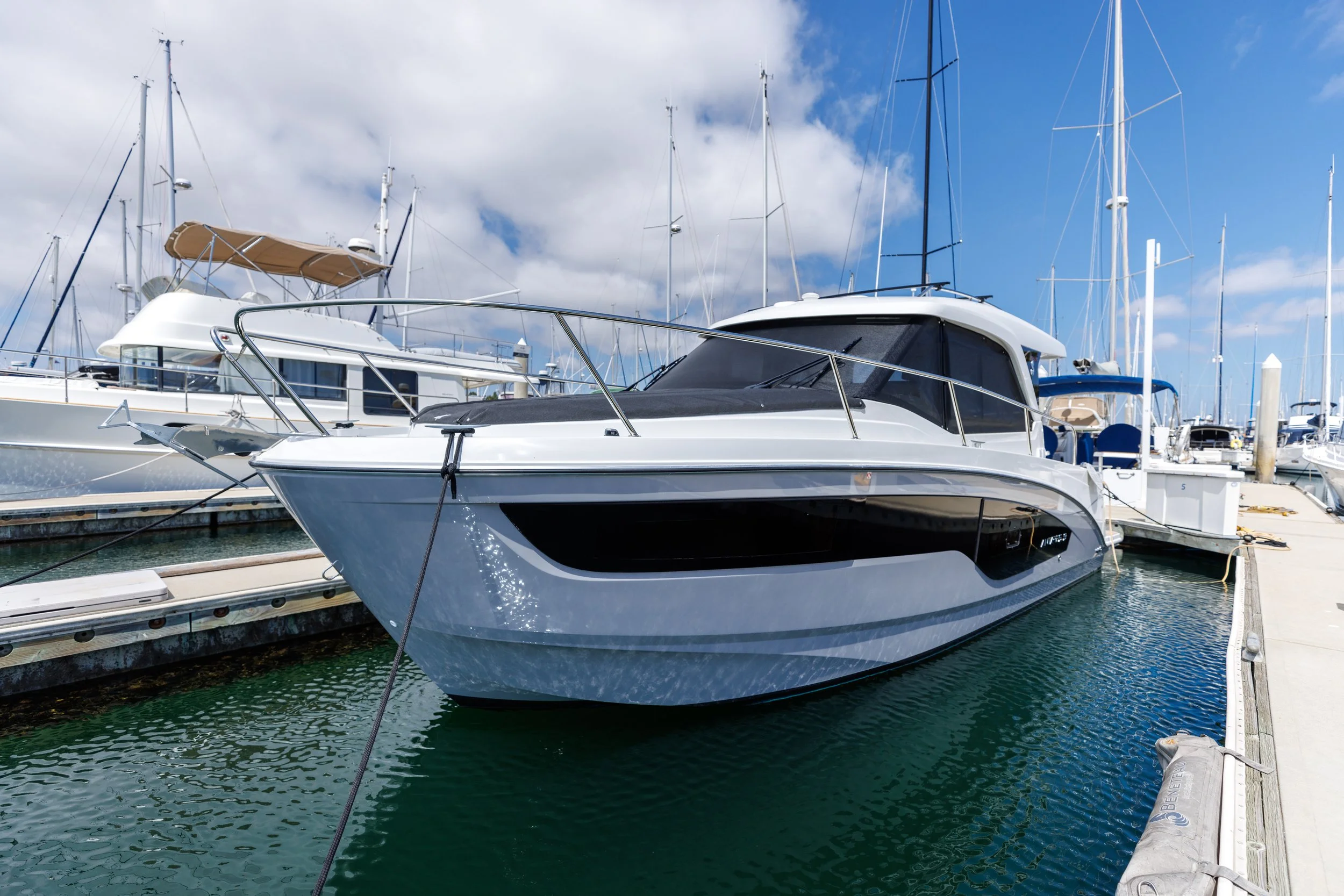 Custom Victron lithium, solar, and inverter installation on a Beneteau Antares 9 designed to power air conditioning off-grid