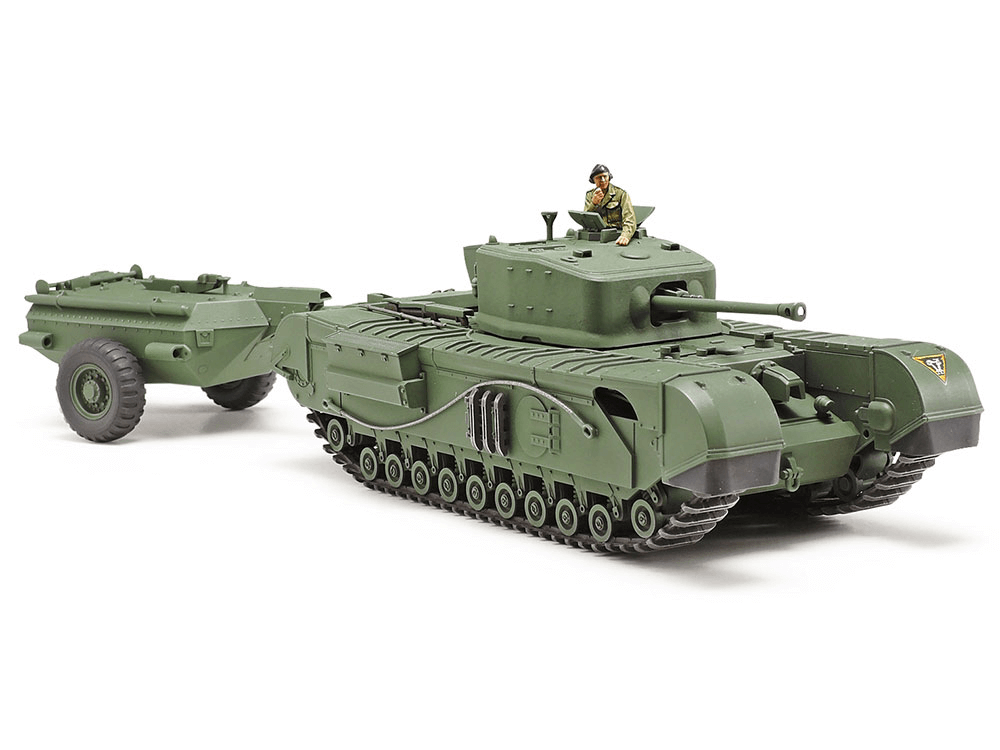 Tamiya - 1/48 SCALE BRITISH TANK CHURCHILL Mk.VII CROCODILE No:35100 (Where to buy) (Buy Online) Ireland UK Europe