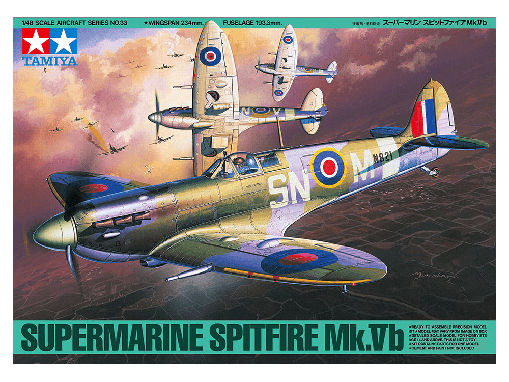 Tamiya - Spitfire Mk. Vb No.61033 Apply Tamiya stickers water based acrylic models (where to buy) (buy online) ireland uk europe