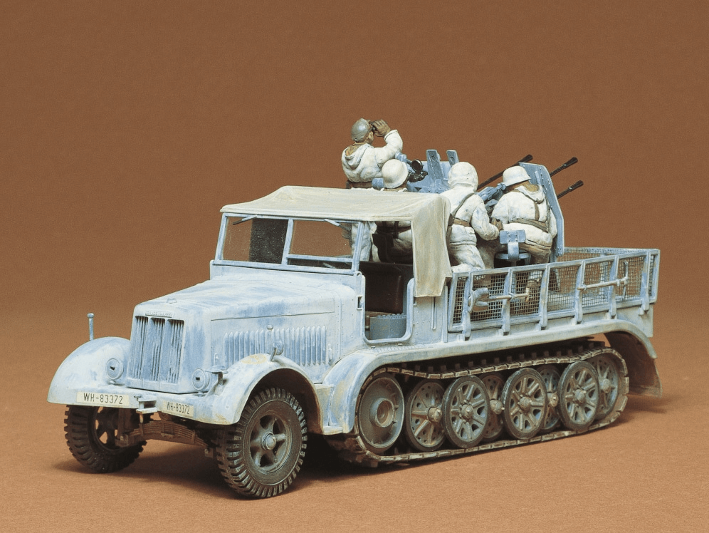 Tamiya - 1/35 GERMAN 8ton SEMI TRACK 20mm FLAKVIERLING Sd.Kfz. 7/1 No. 35050 (Where to buy) (Buy Online) Ireland UK Europe