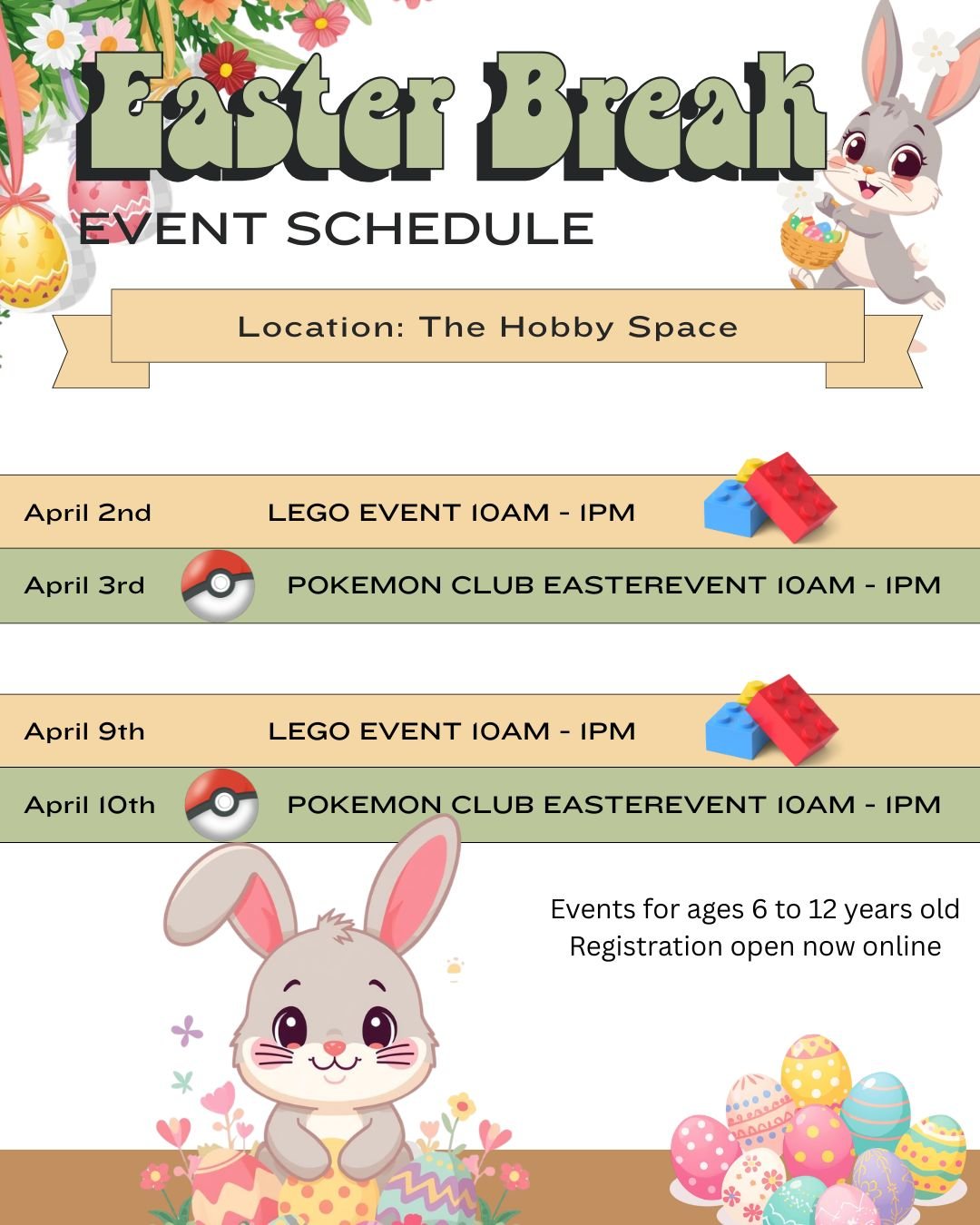 Easter Break Events at The Hobby Space
