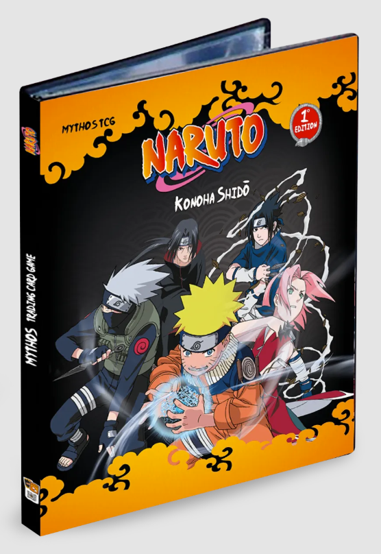naruto mythos tcg binder trading card game Konoha Shidō Booster Box pack