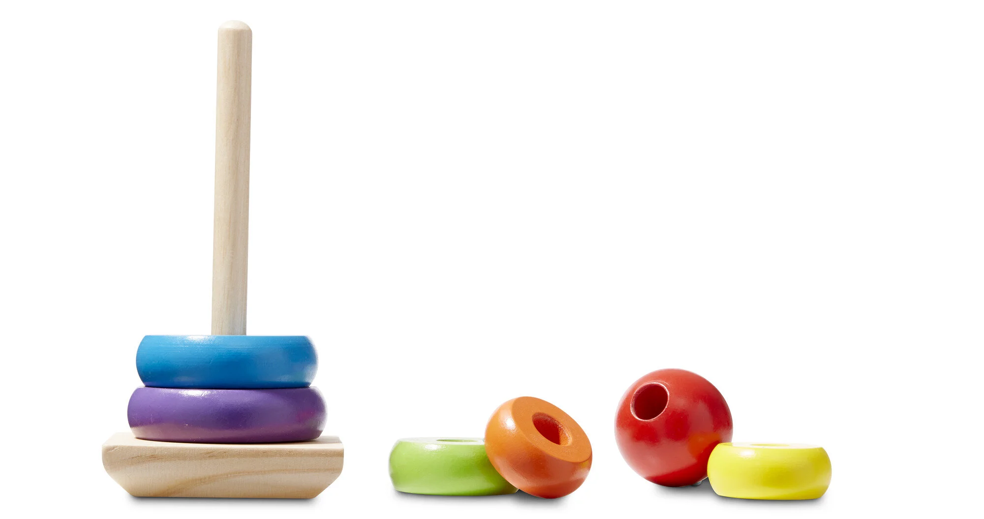 rainbow stacker classic toy by melissa and doug