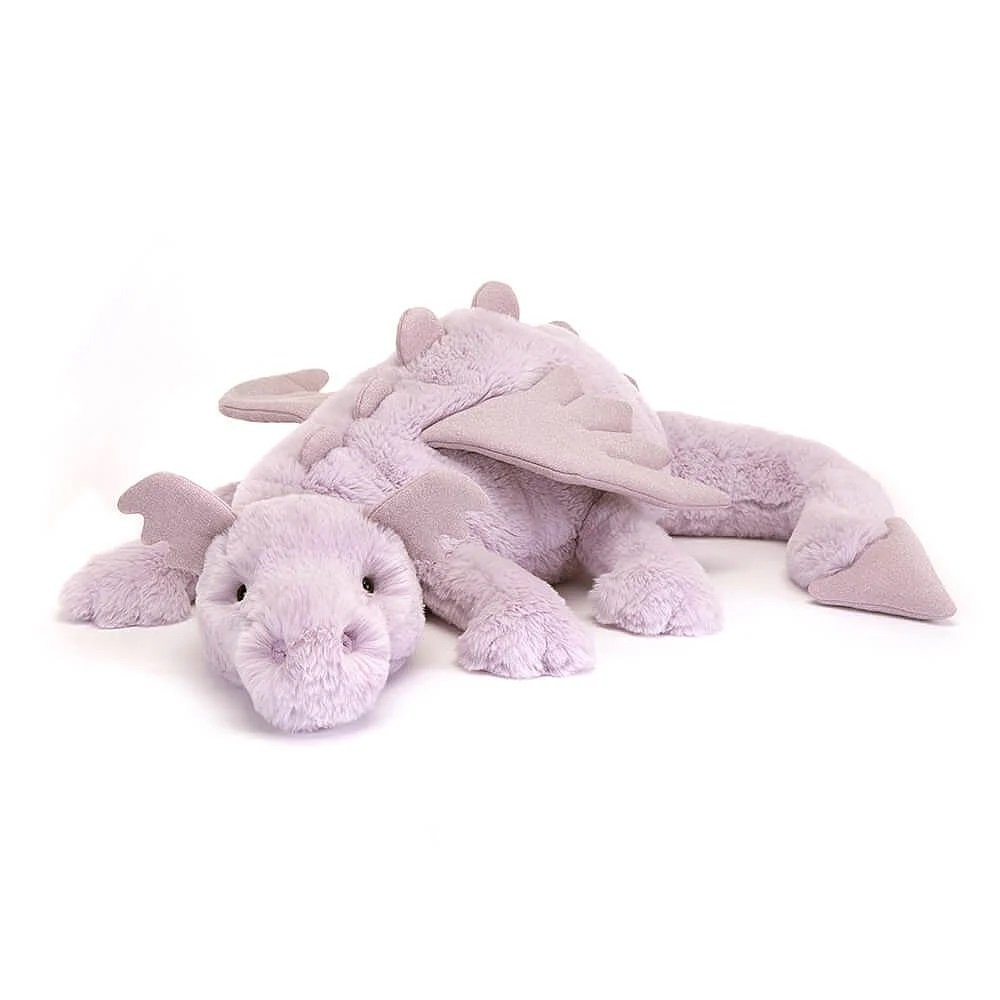 Jellycat Ireland - Lavender Dragon (Huge) (Buy Jellycat Online 