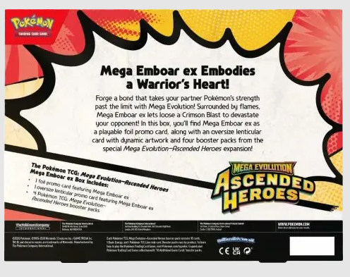 Pokemon TCG: Ascended Heroes: Mega Emboar ex Box