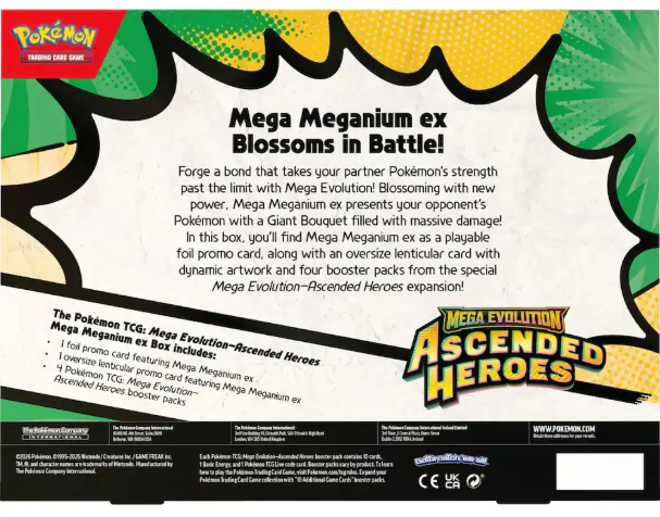 Pokemon TCG: Ascended Heroes: Mega Meganium ex Box