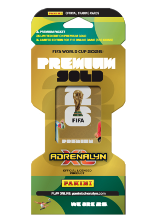 FIFA World Cup 2026 Adrenalyn Premium Gold Sleeved Booster Pack