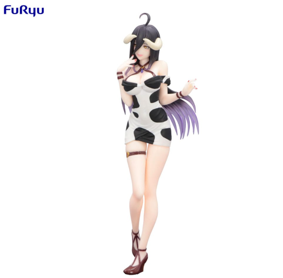 Overlord PVC Statue - Albedo Mini Dress Cow Pattern 21cm