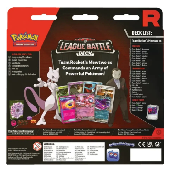 Pokemon TCG: League Battle Deck - Team Rocket's Mewtwo ex