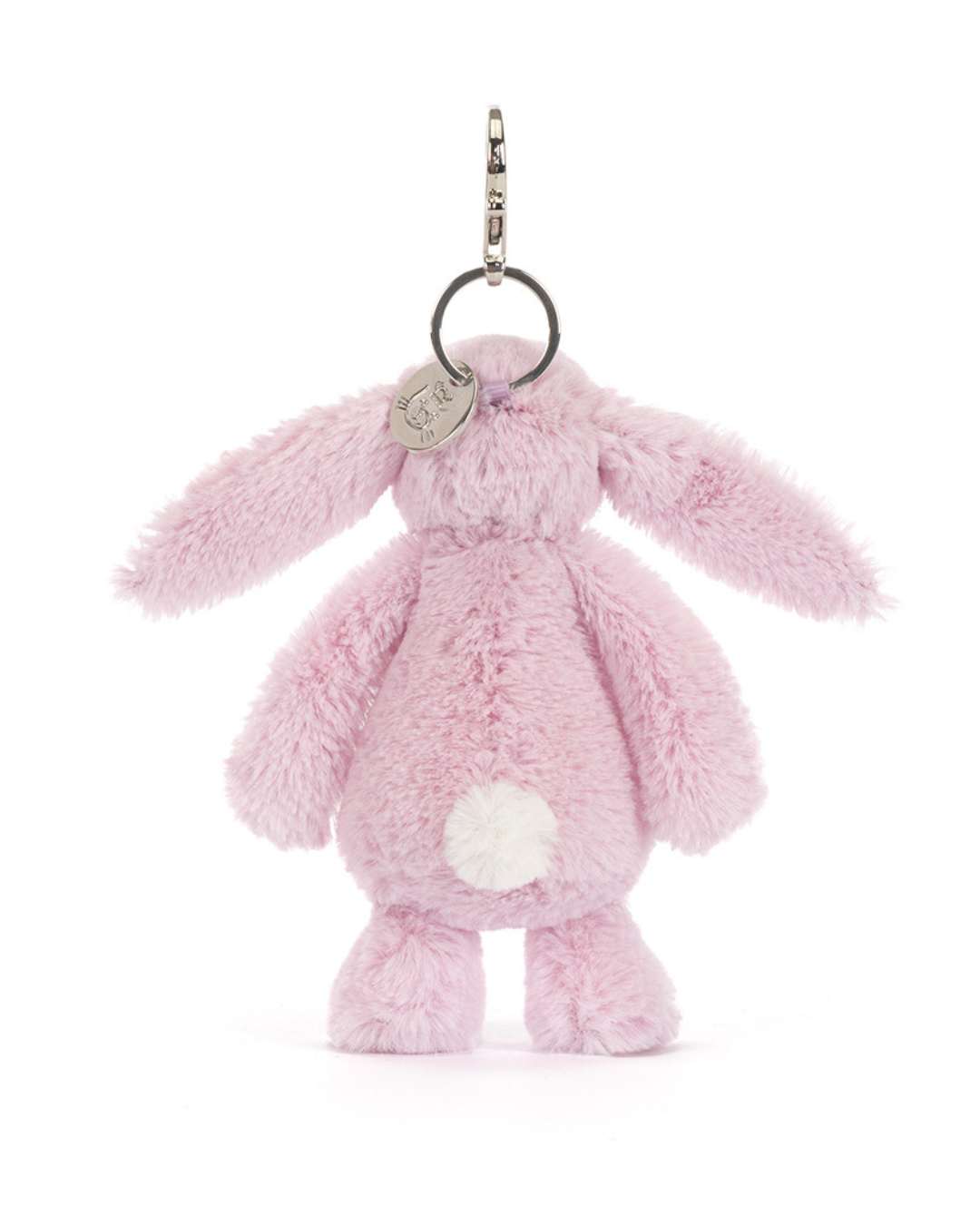 Jellycat Blossom Pink Bunny bag charm back profile