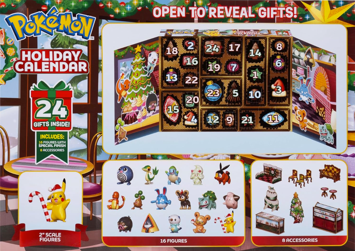 pokemon pokémon advent calendar 2025 holiday figure