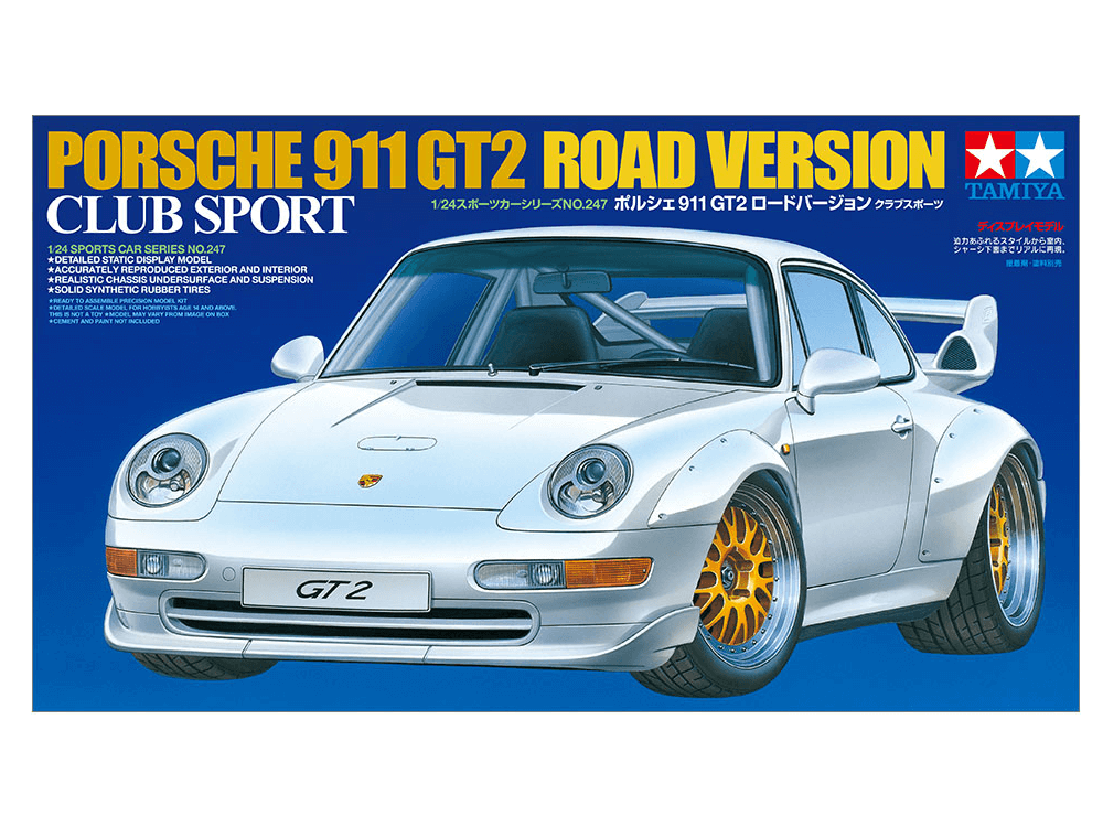 Tamiya - 1/24 PORSCHE 911 GT2 ROAD VERSION CLUB SPORT No:24247 (Where to buy) (Buy Online) Ireland UK Europe