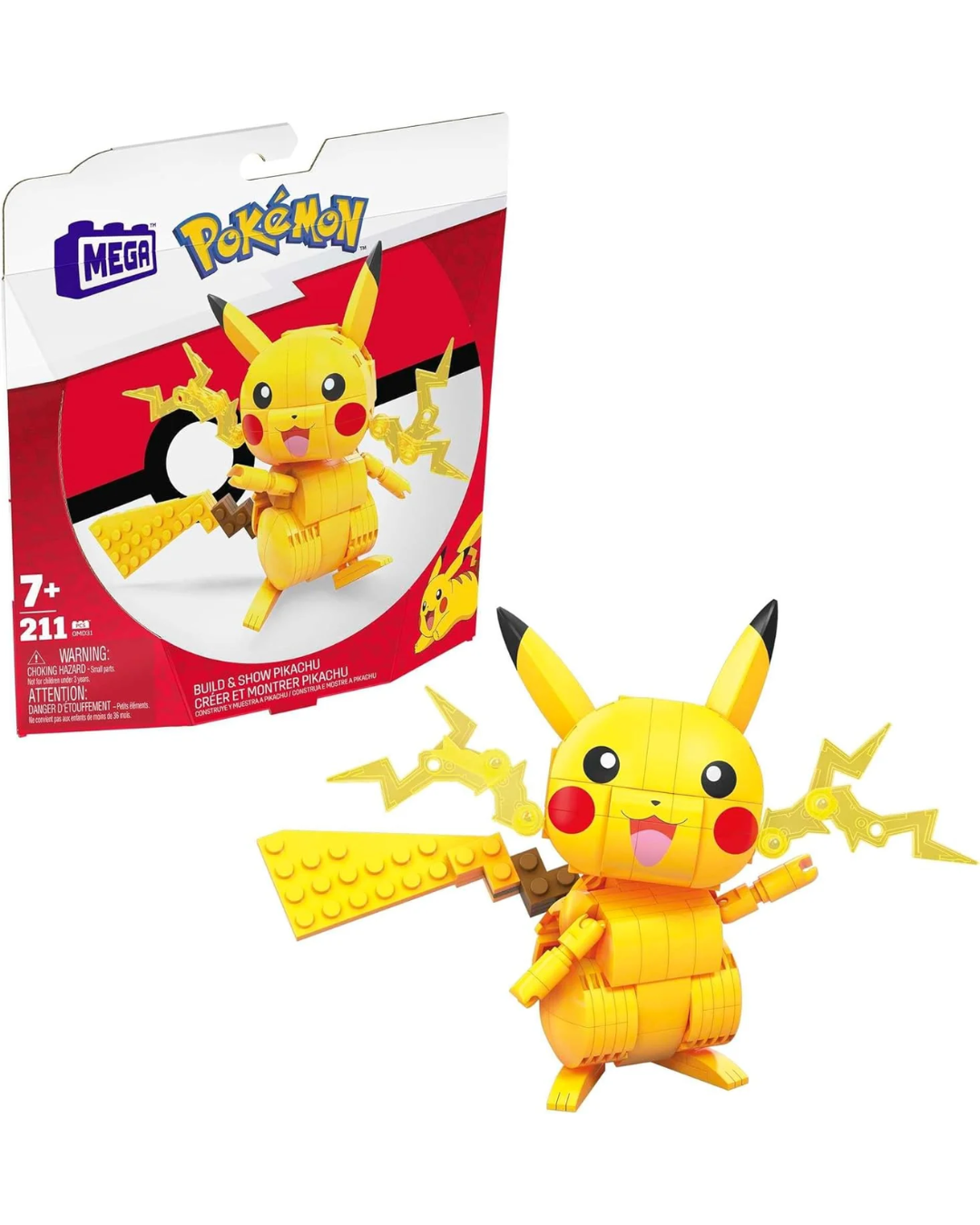 MEGA Building Blocks - Build & Show Pikachu