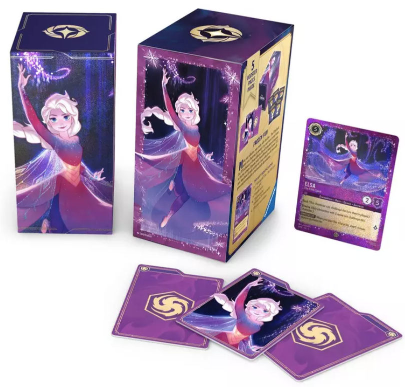 lorcana elsa gift box booster pack tcg