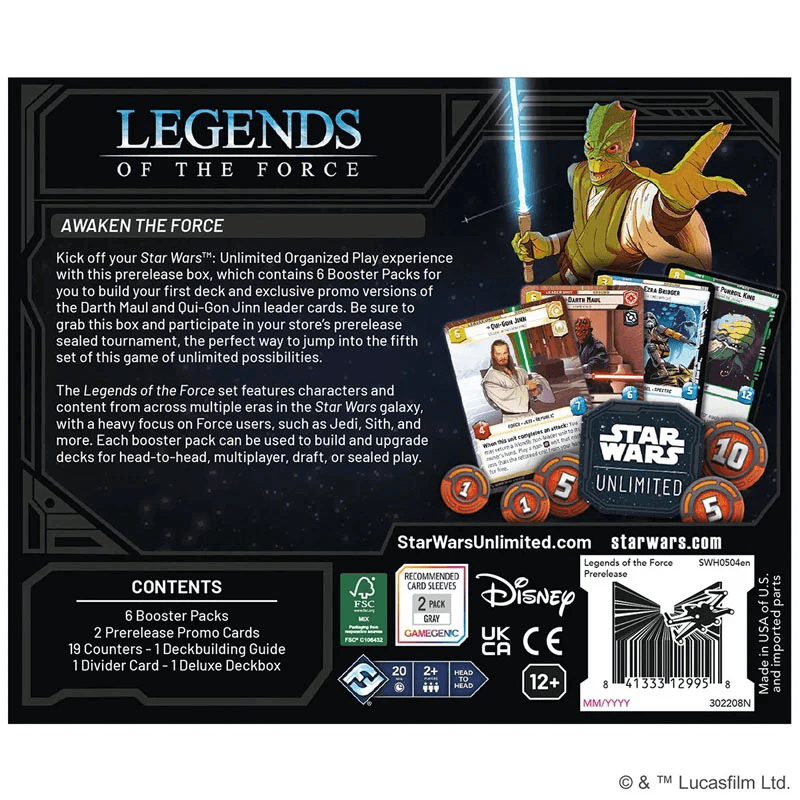 Star Wars Unlimited: Legends of the Force Prerelease Kit (where to buy) (Buy online) Ireland UK Europe