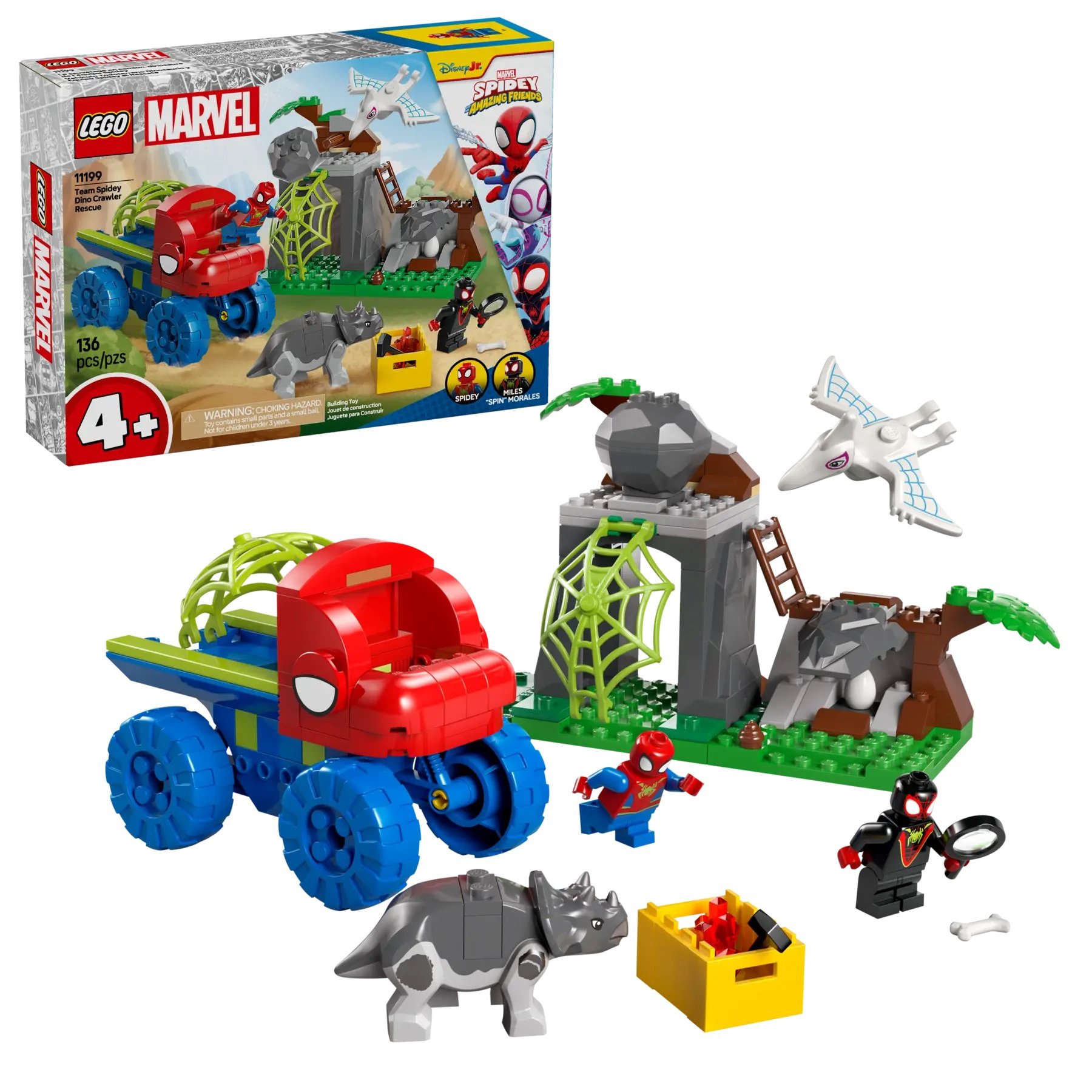 Lego Team Spidey Dino Crawler Rescue 11199 | Lego Marvel | Buy New Lego Online McGillicuddy's