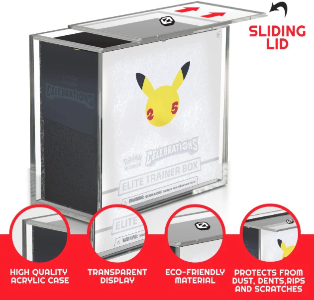 Evoretro - Acrylic Display Case for Pokemon ETB's