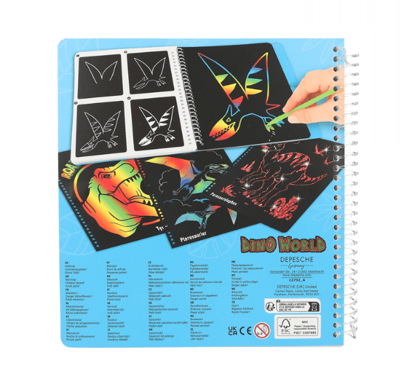 Dino World Magic Scratch Book Aqua Magic Book Series Boys Toys Dinosaurs Arts and Craft (where to buy) (buy online) Ireland Britian UK Germany Europe