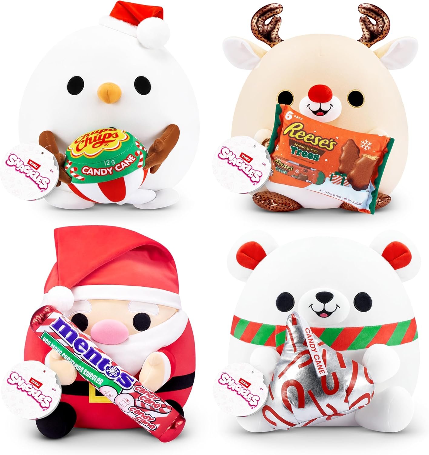 Snackles Christmas Edition Soft Toy Assortment | Christmas Snackle Soft Toys Ireland