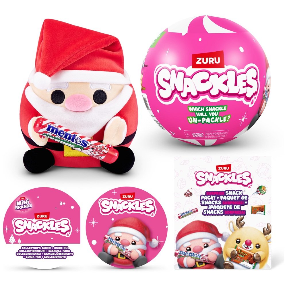 Snackles Christmas Edition Soft Toy Assortment | Christmas Snackle Soft Toys Ireland
