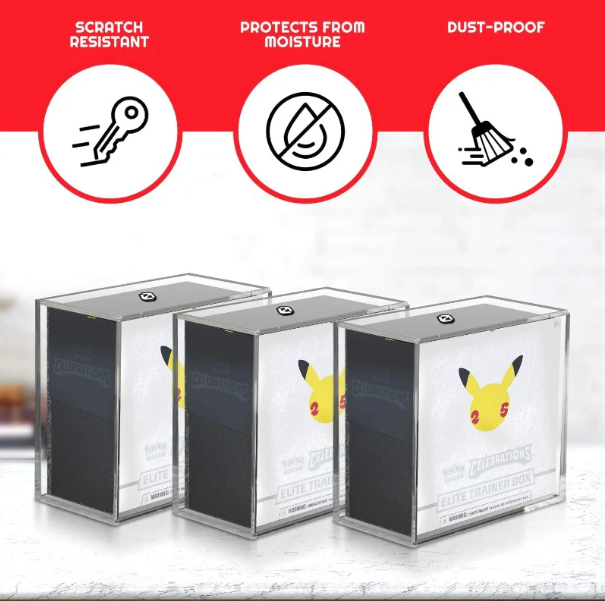 Evoretro - Acrylic Display Case for Pokemon ETB's