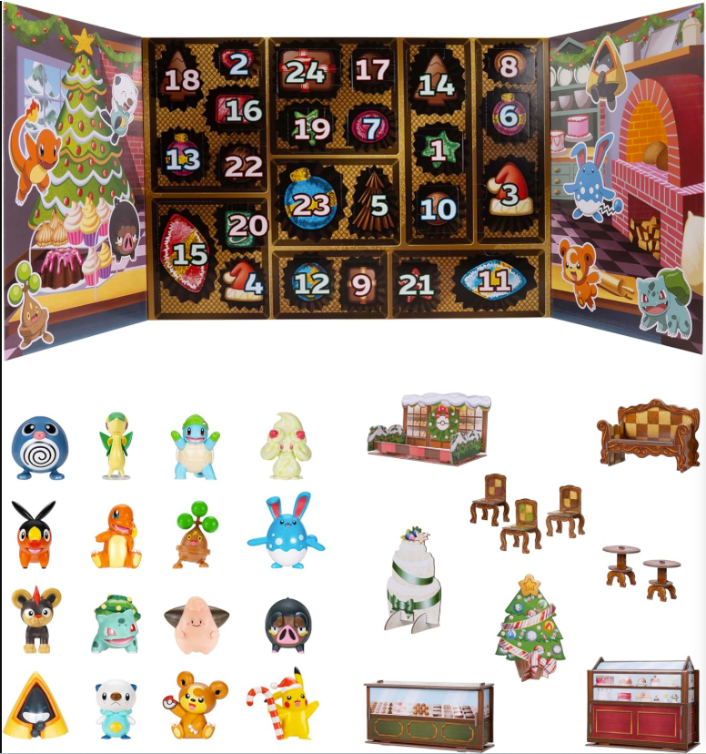 pokemon pokémon advent calendar 2025 holiday figure