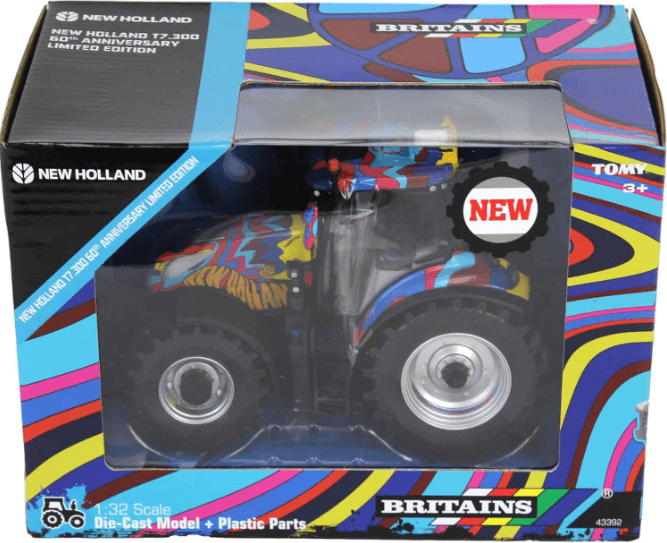 Britains New Holland T7.300 Tractor 60th Anniversary Limited Edition Models Collectors Farm Toys Scale 1:32 (Where to Buy) (Buy Online) Ireland Europe UK