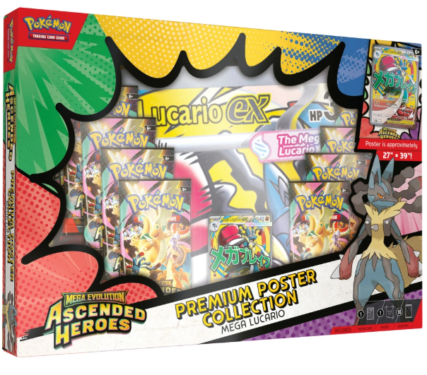 Pokemon TCG: Mega Evolution - 'Ascended Heroes' Premium Poster Collection