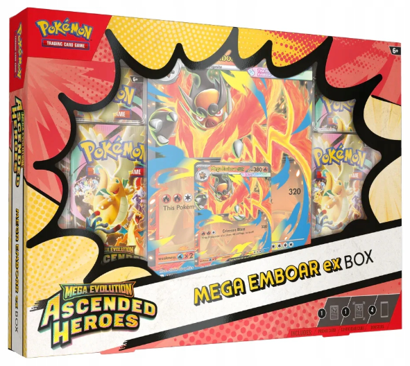Pokemon TCG: Ascended Heroes - Mega Emboar ex Box
