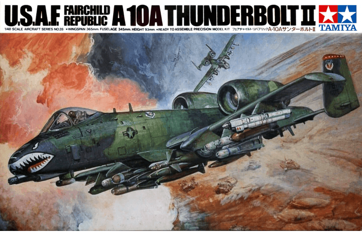 Tamiya - 1/48 SCALE FAIRCHILD REPUBLIC A-10A THUNDERBOLT II No.61028 (Where to buy) (Buy Online) Ireland UK Europe