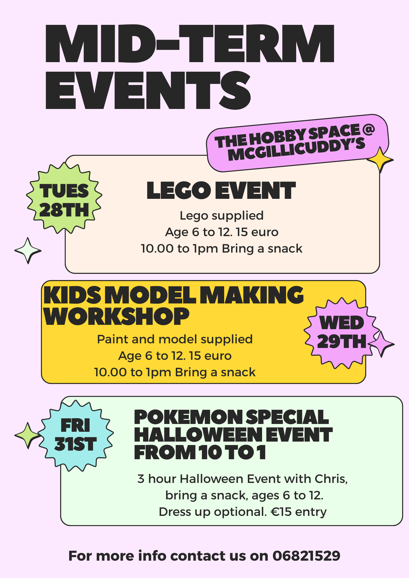 Mid-term Events at The Hobby Space