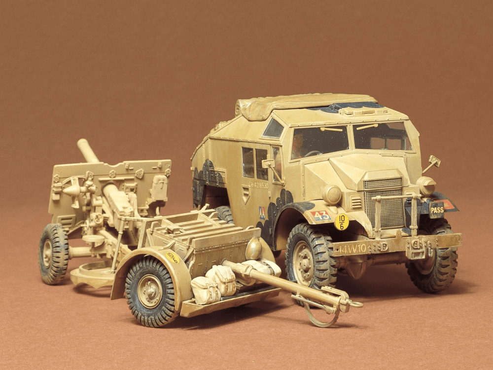 Tamiya BRITISH 25 PDR. FIELD GUN & QUAD GUN TRACTOR No.35044 Model (Where to buy) (Buy Online) Ireland UK Europe