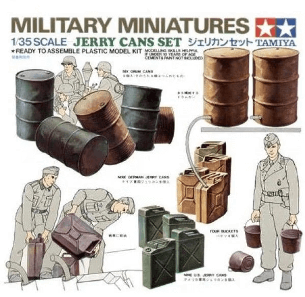 Tamiya - 1/35 JERRY CAN SET No.35026