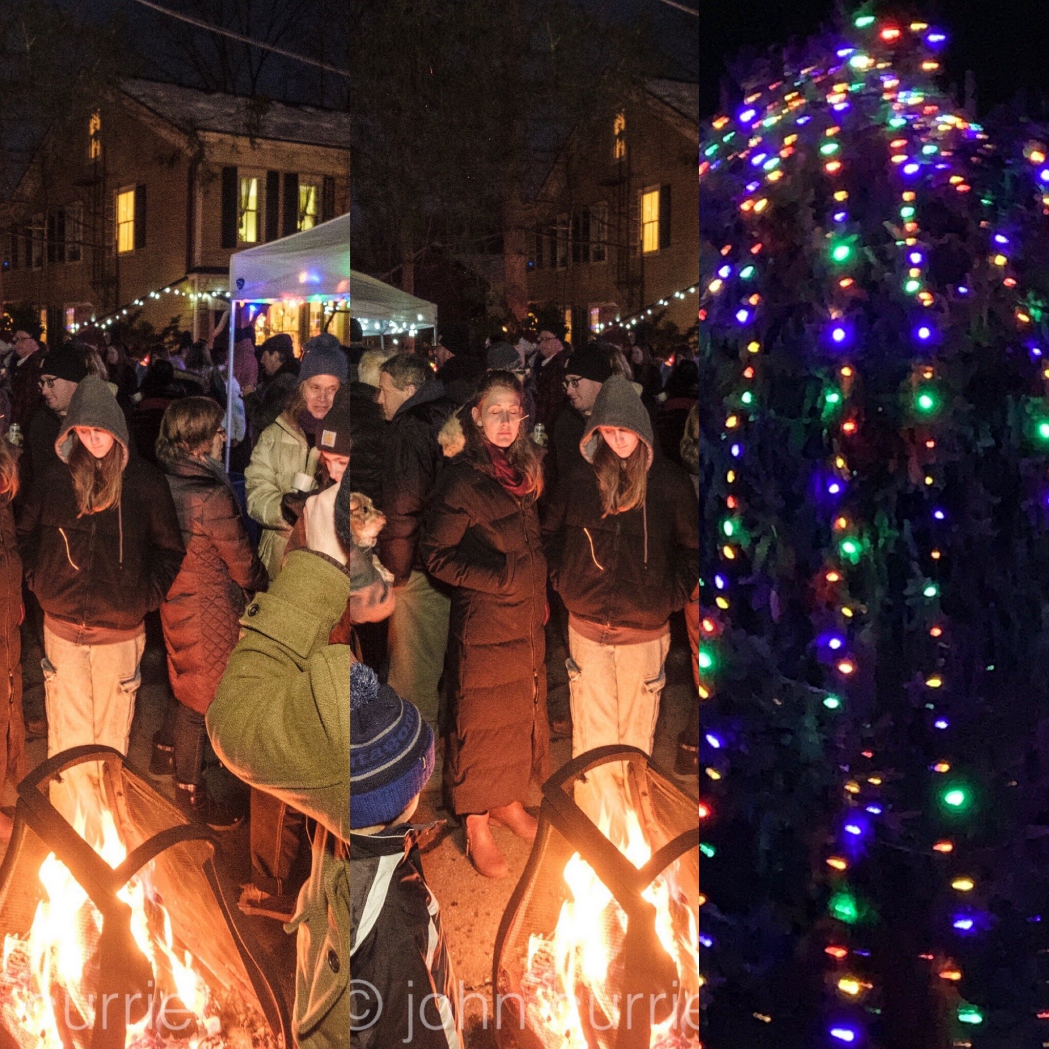 What we usually find at the holiday: lights, camera, hot soup! 2018 Photo: John Curry