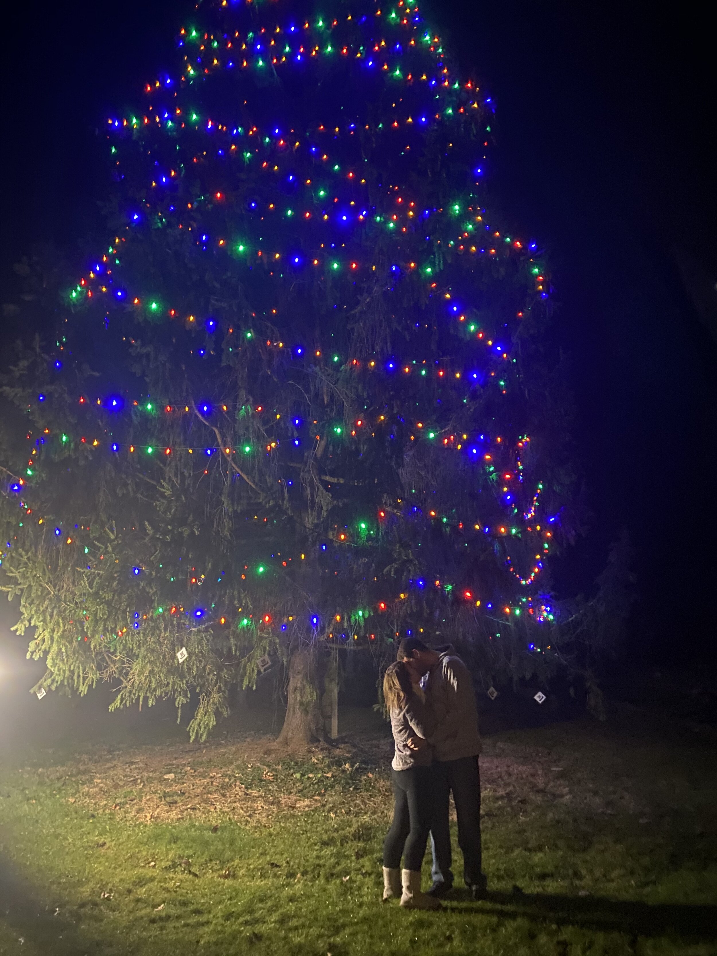 VISIT THE CHRISTMAS TREE AND MENORAH, use the QR code to send your pic to us!