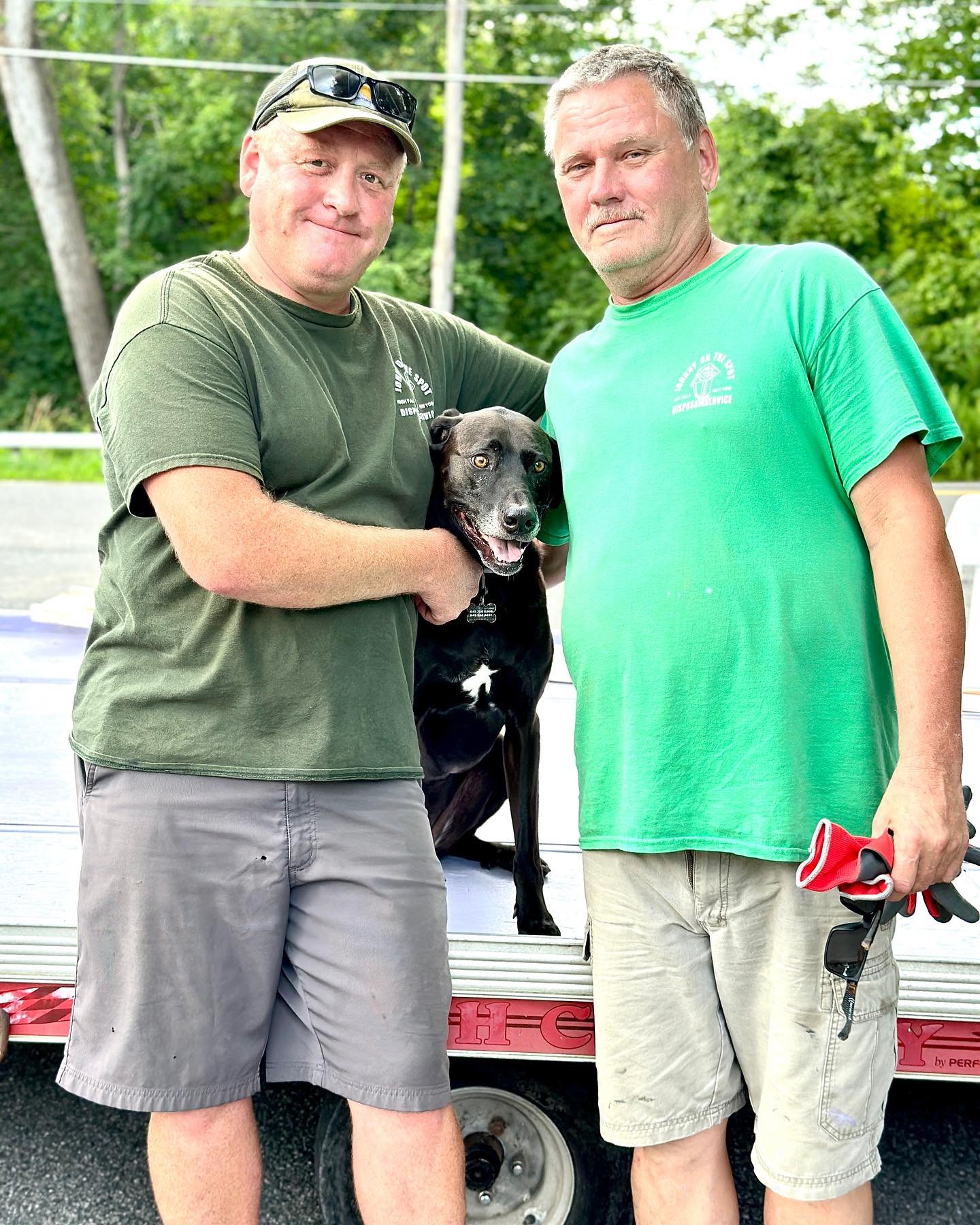 HIGH FALLS FAIR DAY 7/23 Here’s the dream team of Eddie Jasinski, his uncle Will Dalton and gentle Riley providing the stage (as they have done for countless years) for tomorrow’s musical festivities. Eddie has been running Johnny On The