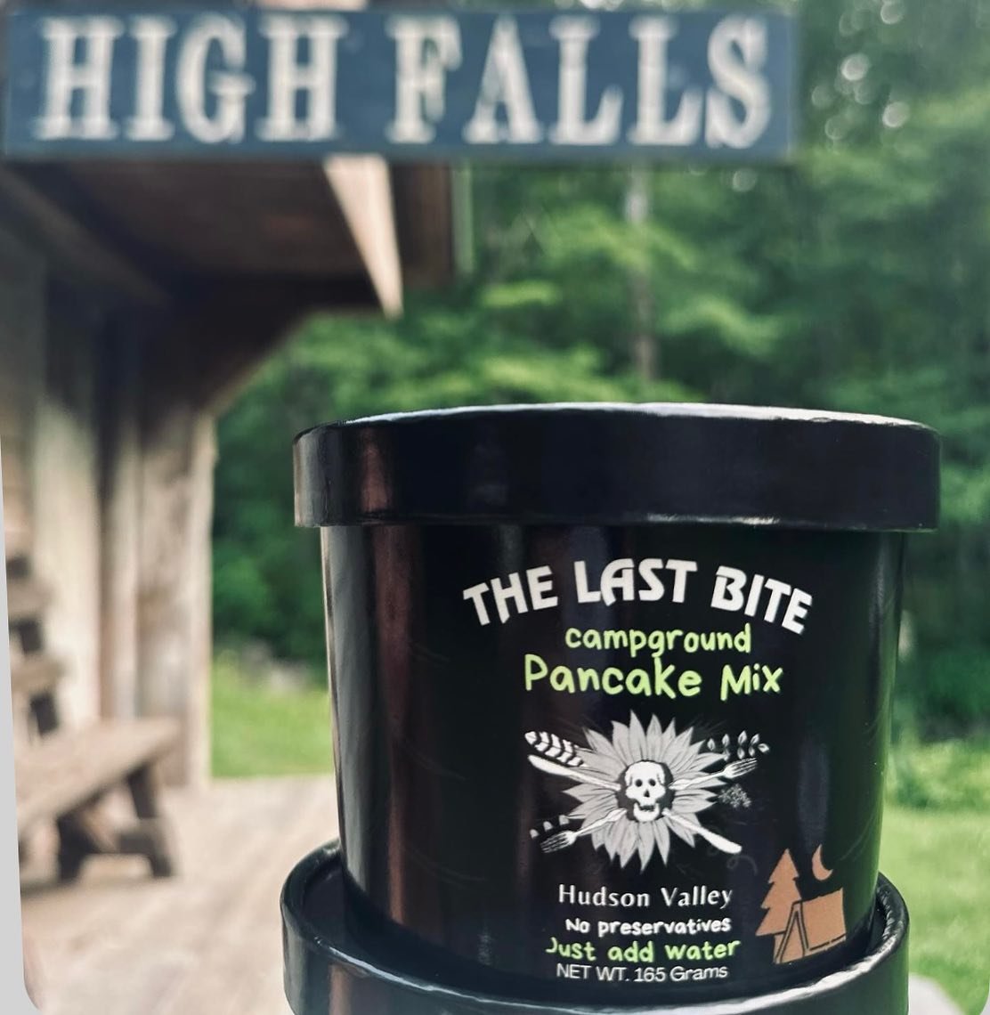 A while back, a need for reinvention led the owners of The Last Bite café to close up shop in order to market a menu staple, their incredibly successful pancakes. And so, the Campground Mix was born as a practical and easy way to pan cook, fir
