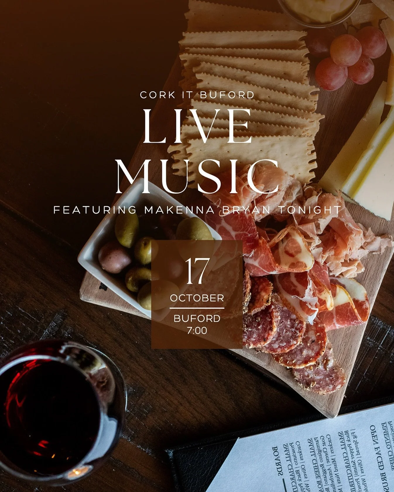 Weekend mode: ON.
Live music ✔️
Great wine ✔️
Even better vibes ✔️
#WineBar #WineWednesday #CorkItBuford #BufordGA