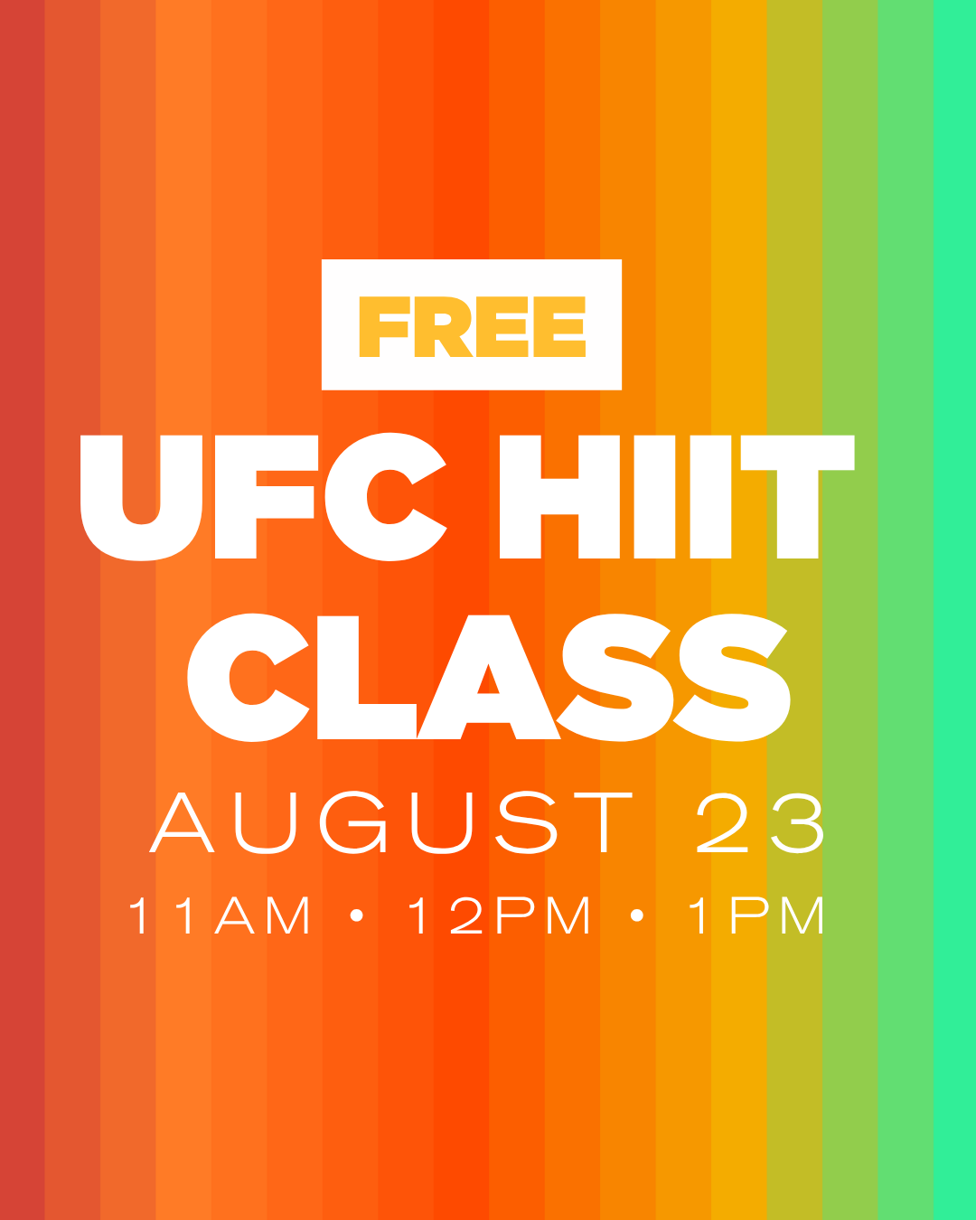 UFC HIIT CLASS