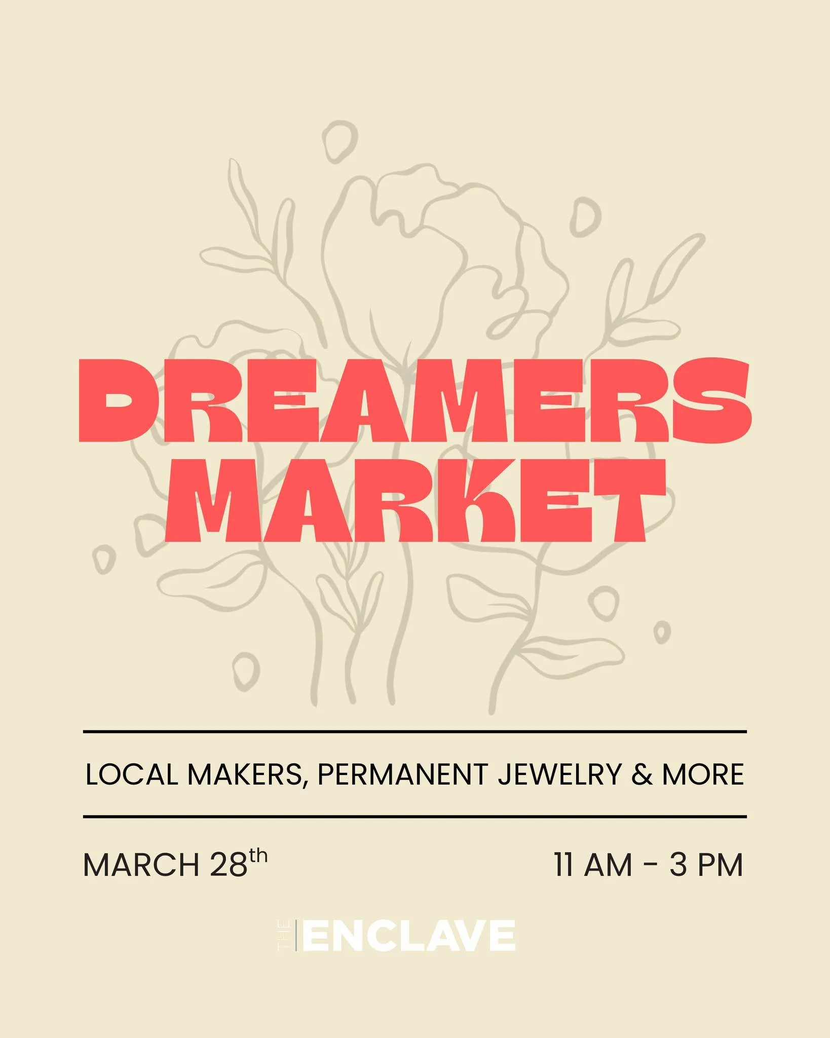 One of SoCal&rsquo;s favorite markets is back! ✨💛

@dreamersmarkets is returning to The Enclave this March! Mark your calendars and stop by on March 28 from 11 AM to 3 PM. Enjoy local vendors, kids crafts, permanent jewelry and more. This is a pop-u