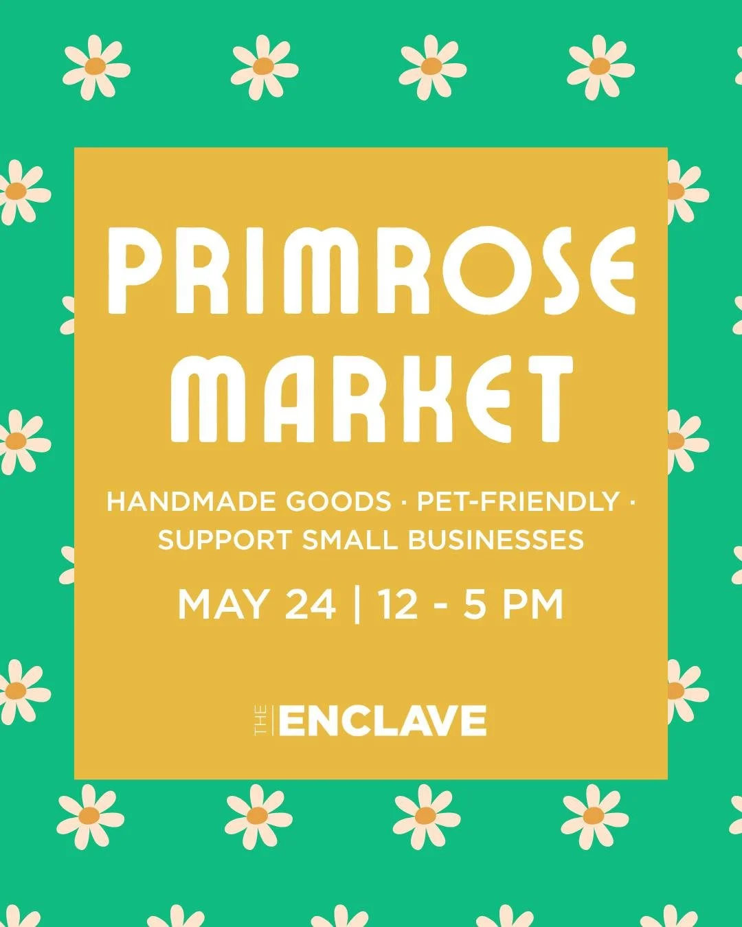 There&rsquo;s no better way to spend the upcoming holiday weekend than at The Enclave. 🌿🛍️

@primrose_shopsmall is back at The Enclave on May 24 with handmade goods, local makers, and the perfect Sunday slowdown.

📅 Memorial Day Weekend | May 24 |