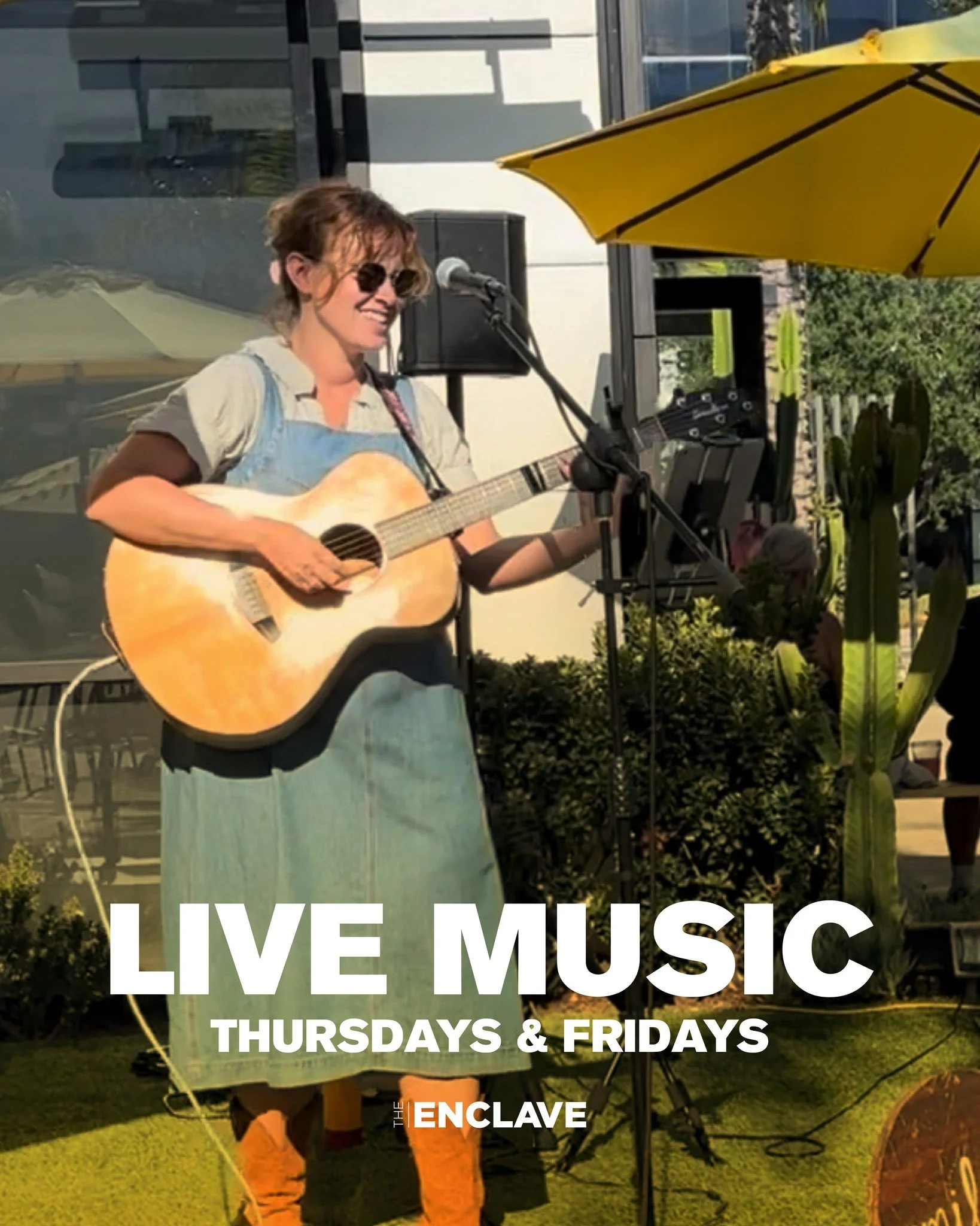 Summer sounds better with live music. 🎶🌴

Join us every Thursday and Friday this summer as local musicians take the stage at The Enclave. Come unwind and enjoy the evening.

⏰ Thursdays &amp; Fridays | 5:30PM

#visittheenclave #losangeles #enclavel