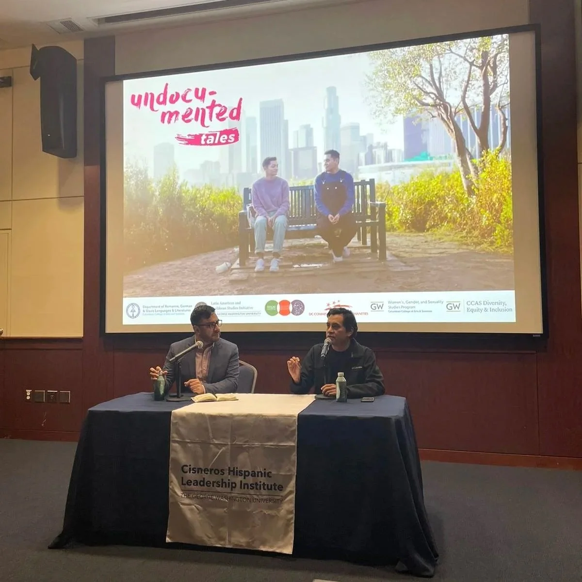 Undocumented Tales Screening at Cisneros Hispanic Institute. Washington, DC. April, 2024