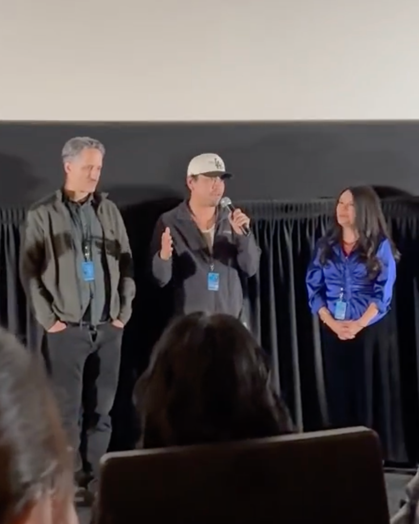 Hola Santiago short film screening at the Watsonville film festival. March 7th, 2024.