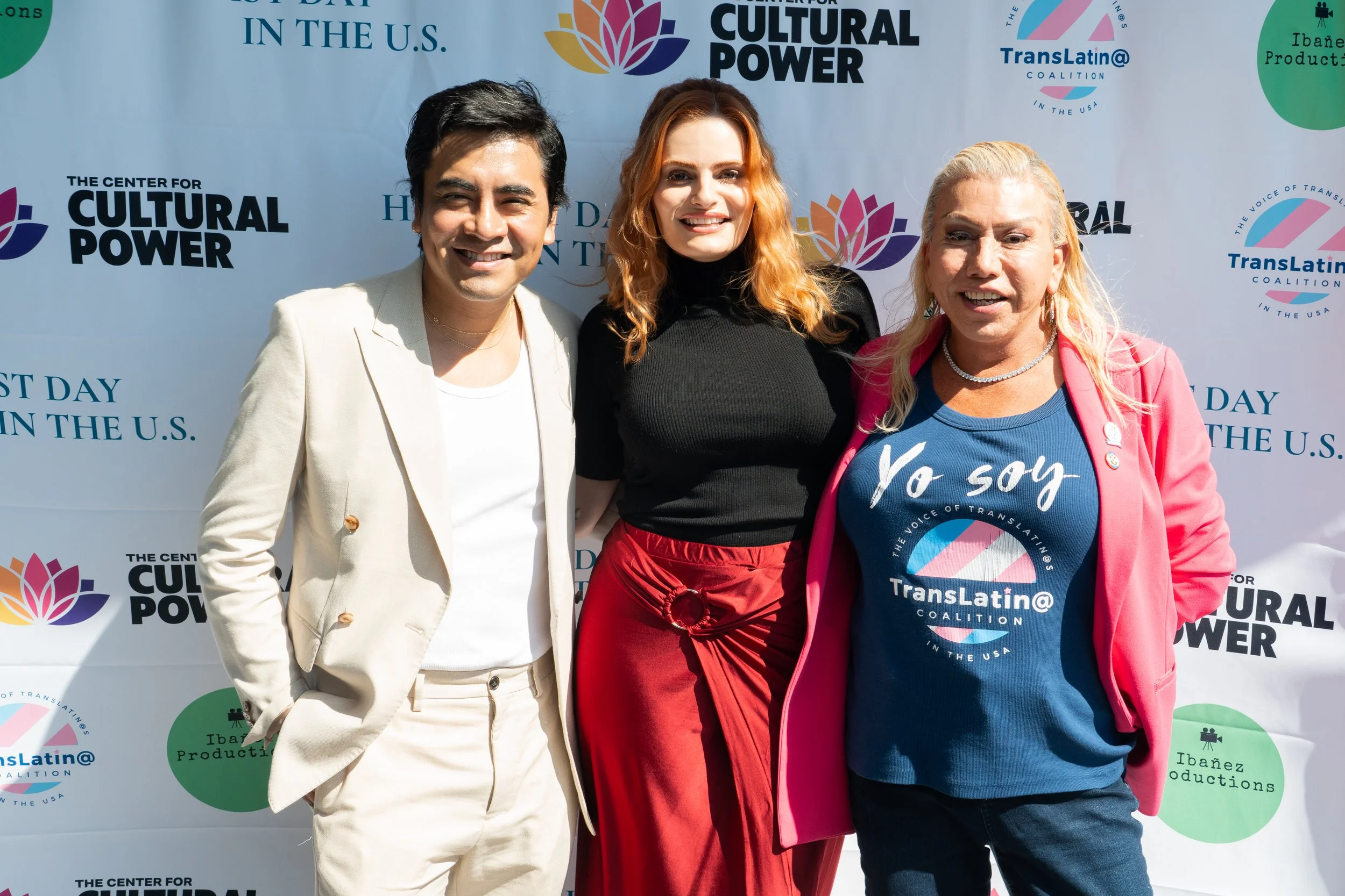 Premiere of Her Last Day in the U.S. Short film. Armando Ibanez, Nava Mau and Bamby Salcedo. 