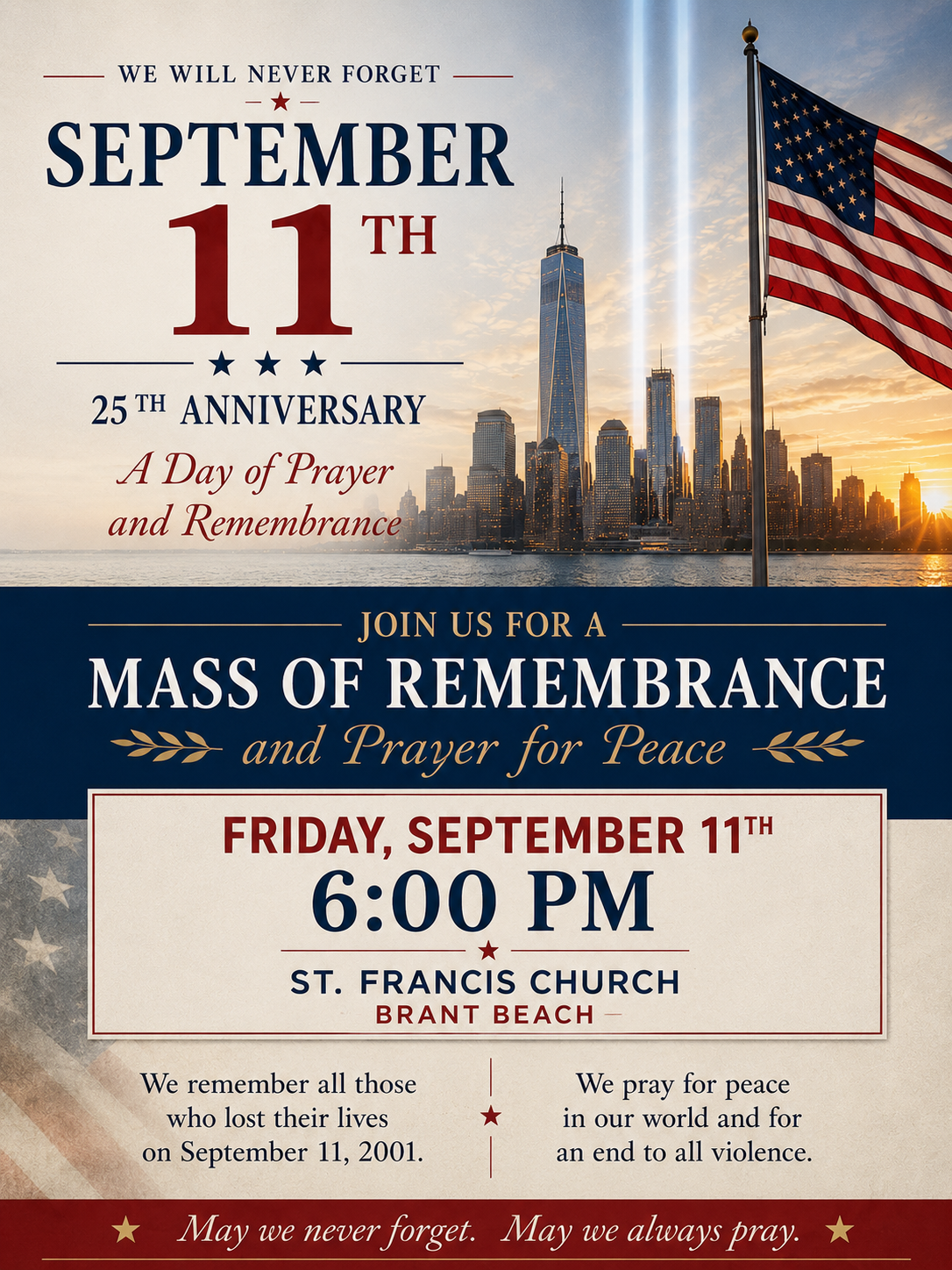September 11th Mass of Remembrance and Prayer for Peace