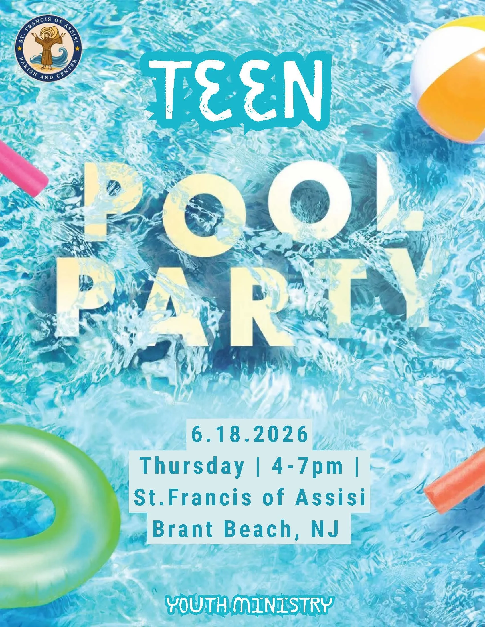 Join us for Teen Pool Party on June 18 4:00–7:00 PM