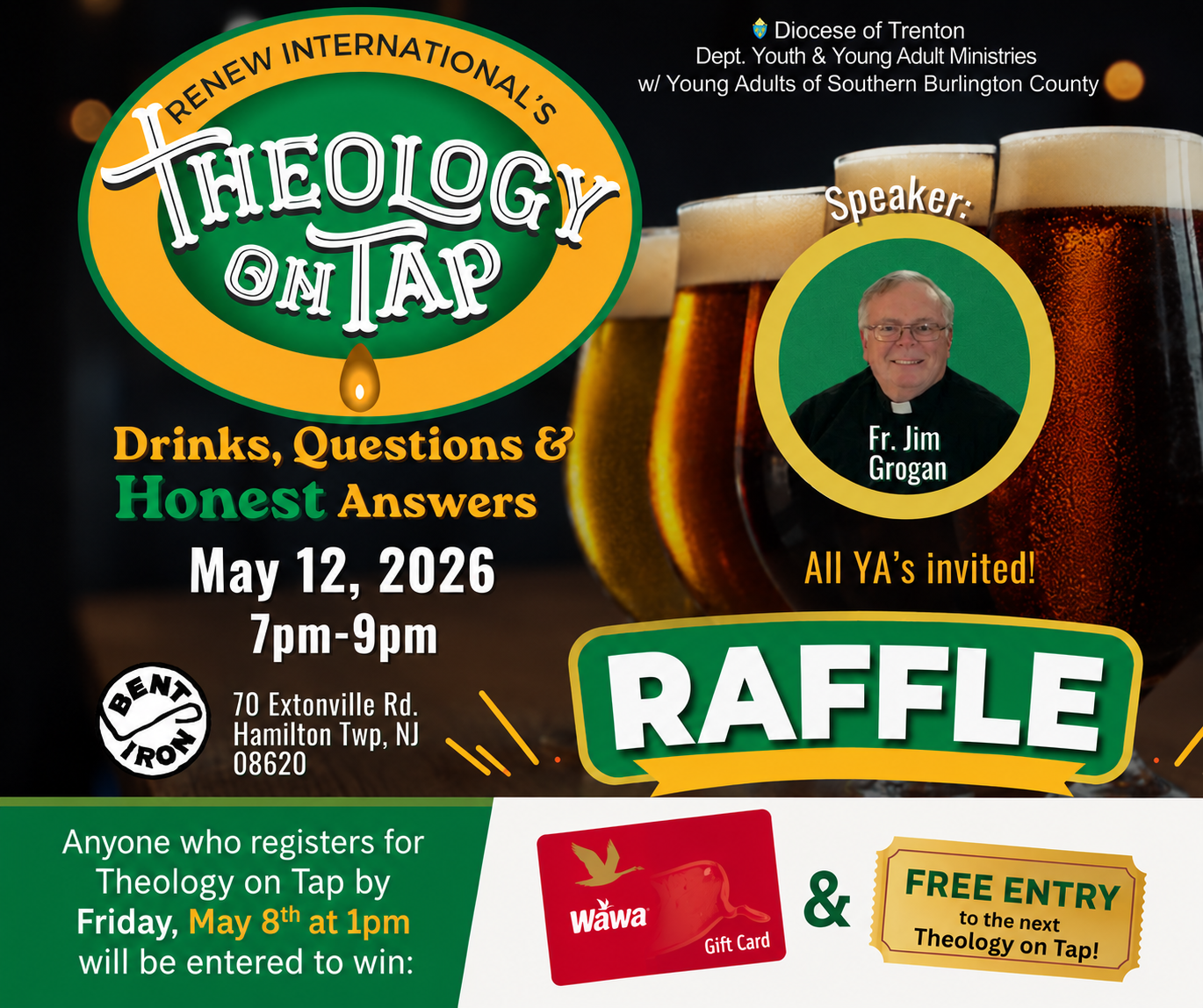 Calling All Young Adults: Theology on Tap is May 12