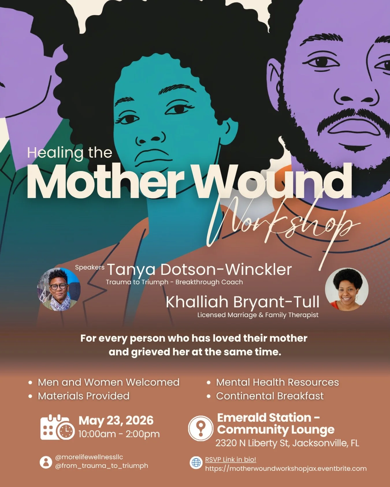 If anyone has ever said to you, &ldquo;But that&rsquo;s your mom&rdquo;&hellip; then this is for you. 

The Mother Wound Workshop 

A &ldquo;mother wound&rdquo; is the emotional pain that forms when a mother couldn&rsquo;t fully offer the support, nu