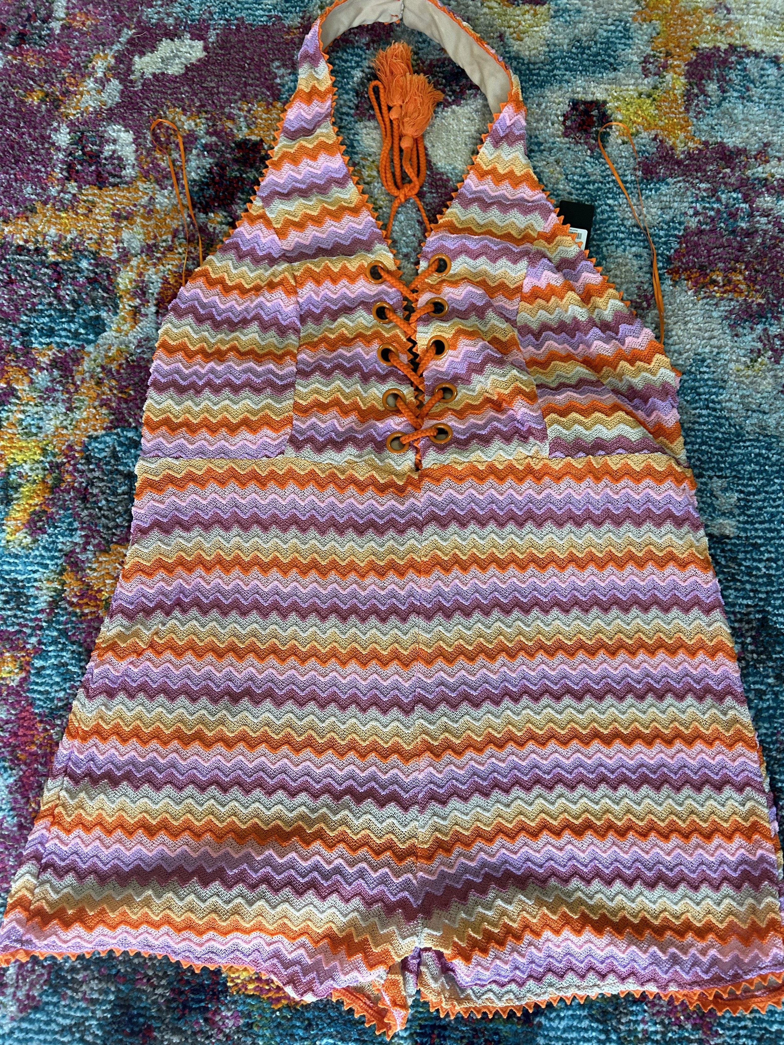 Multicolor Romper 1X